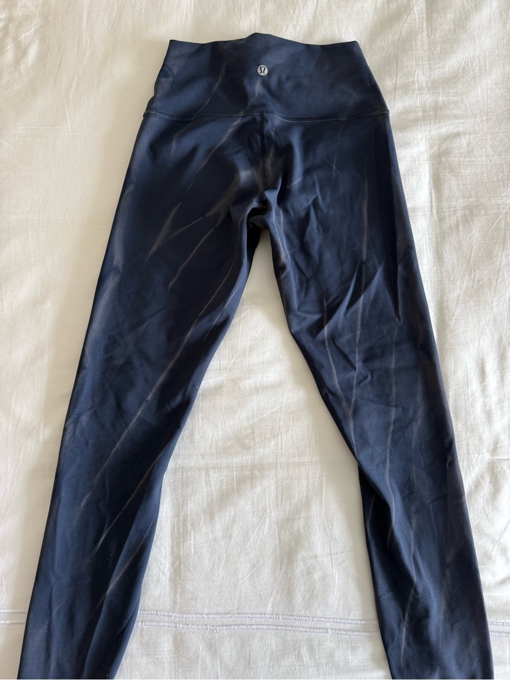 Lululemon Wunder Train HR Tight 25” size 4 High-Waist Navy Pattern Leggings NWOT